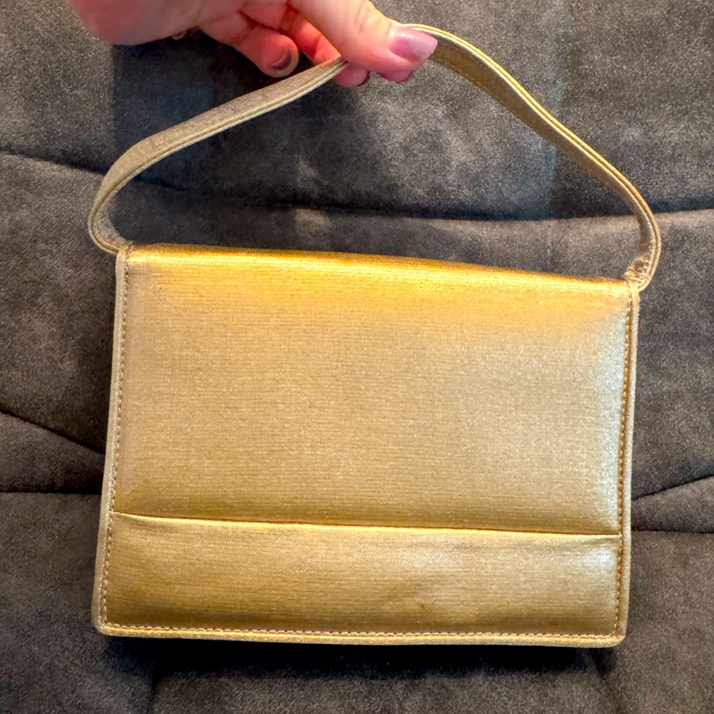 Stuart Weitzman Metallic Gold Mini Bag